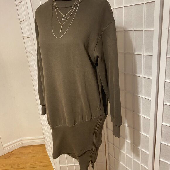 High Neck Sweater Dress - Picture 3 of 3